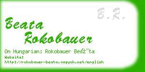 beata rokobauer business card